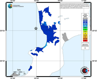 Mappa EMS - territori comuni