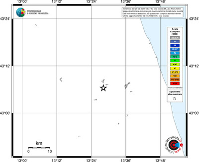 Mappa EMS - territori località