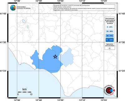 Mappa territorio comunale con almeno 3 questionari