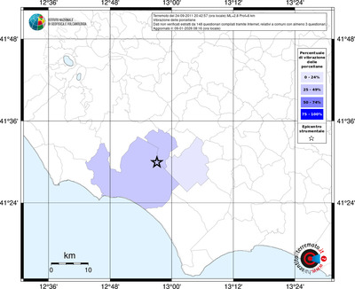 Mappa territorio comunale con almeno 3 questionari