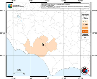 Mappa territorio comunale con almeno 3 questionari