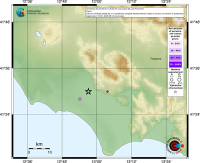 Mappa comuni con almeno 3 questionari