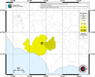 Mappa territorio comunale con almeno 3 questionari