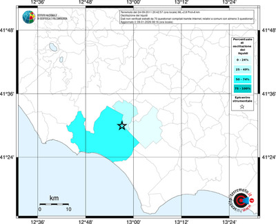Mappa territorio comunale con almeno 3 questionari
