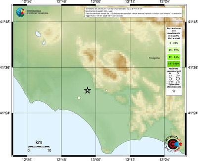 Mappa comuni con almeno 3 questionari