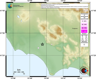 Mappa comuni con almeno 3 questionari