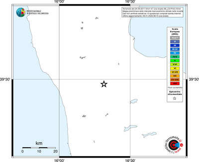 Mappa EMS - territori località