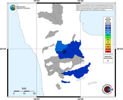 Mappa MCS - territori comuni