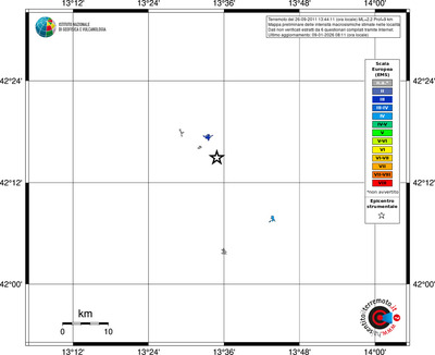Mappa EMS - territori località