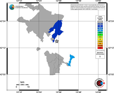 Mappa EMS - territori comuni