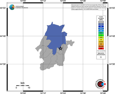 Mappa EMS - territori comuni