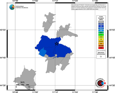 Mappa EMS - territori comuni