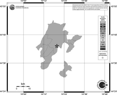 Mappa EMS - territori comuni