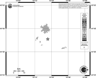 Mappa EMS - territori località