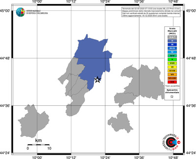 Mappa MCS - territori comuni