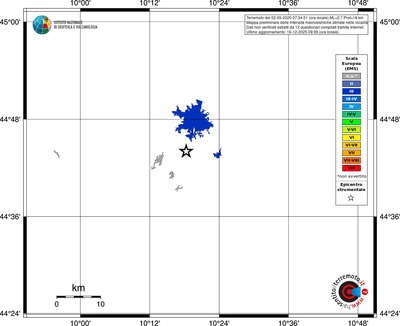 Mappa EMS - territori località