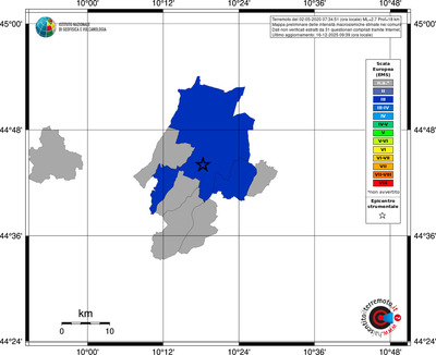 Mappa EMS - territori comuni