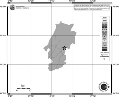 Mappa EMS - territori comuni