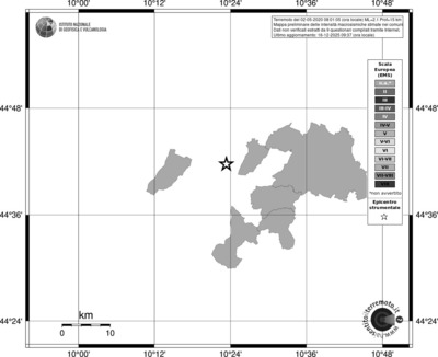 Mappa EMS - territori comuni