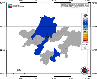 Mappa EMS - territori comuni