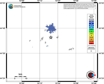 Mappa MCS - territori località