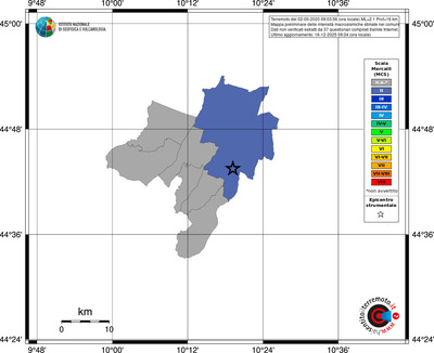 Mappa MCS - territori comuni