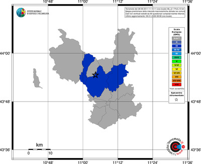 Mappa EMS - territori comuni