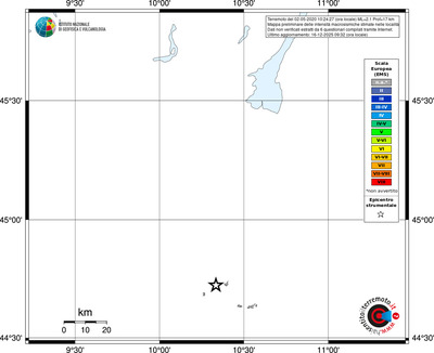 Mappa EMS - territori località