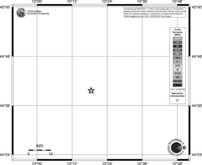 Mappa EMS - territori località