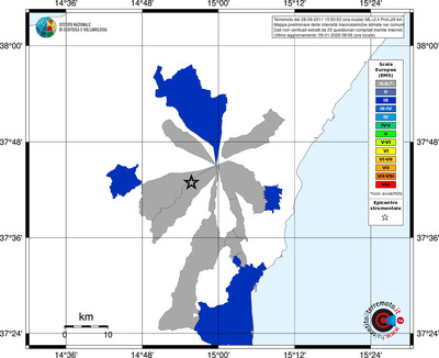 Mappa EMS - territori comuni