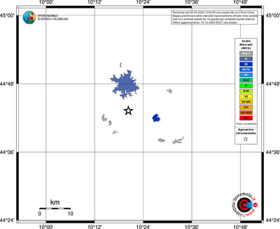 Mappa MCS - territori località