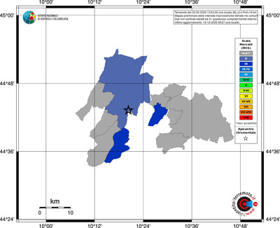 Mappa MCS - territori comuni