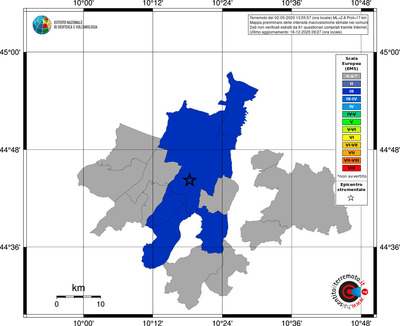 Mappa EMS - territori comuni