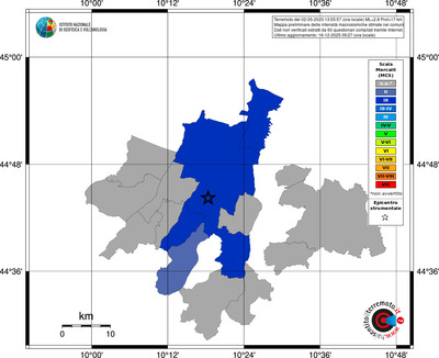 Mappa MCS - territori comuni
