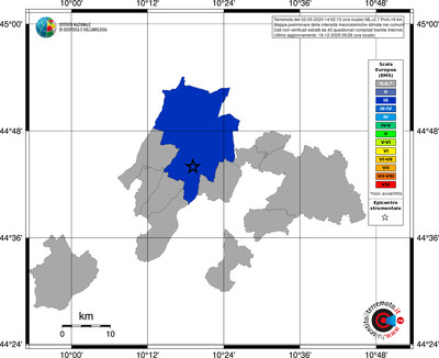 Mappa EMS - territori comuni