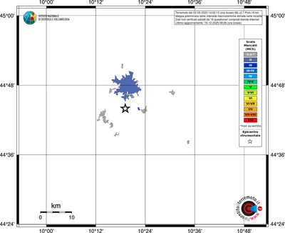 Mappa MCS - territori località