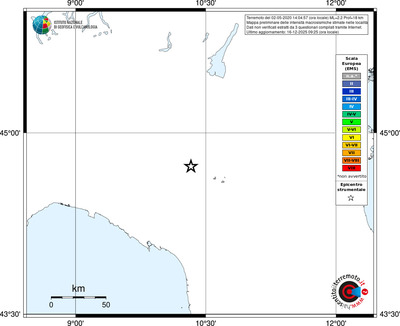 Mappa EMS - territori località