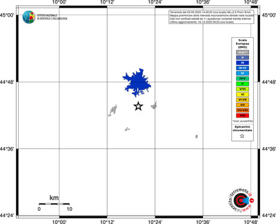 Mappa EMS - territori località
