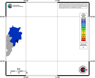 Mappa EMS - territori comuni