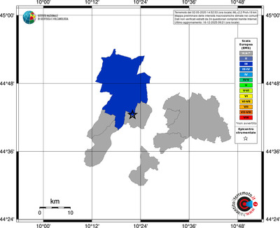 Mappa EMS - territori comuni