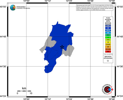Mappa EMS - territori comuni