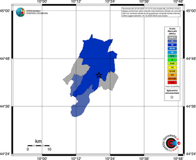 Mappa MCS - territori comuni