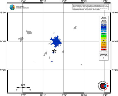 Mappa EMS - territori località