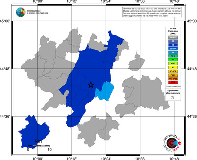 Mappa EMS - territori comuni