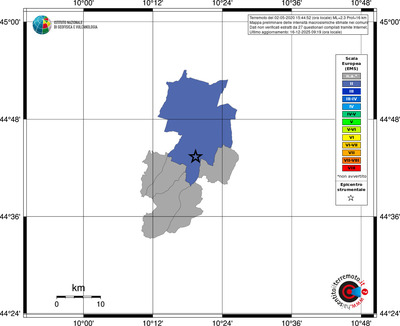 Mappa EMS - territori comuni