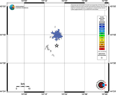 Mappa MCS - territori località