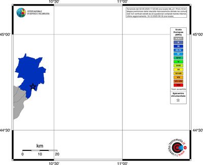 Mappa EMS - territori comuni