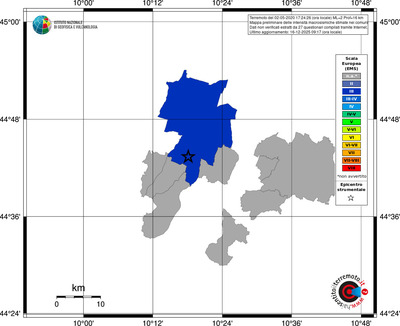Mappa EMS - territori comuni