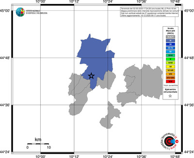 Mappa MCS - territori comuni