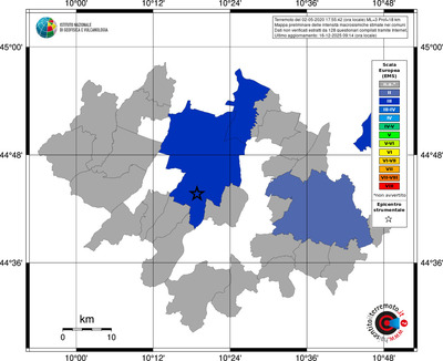 Mappa EMS - territori comuni